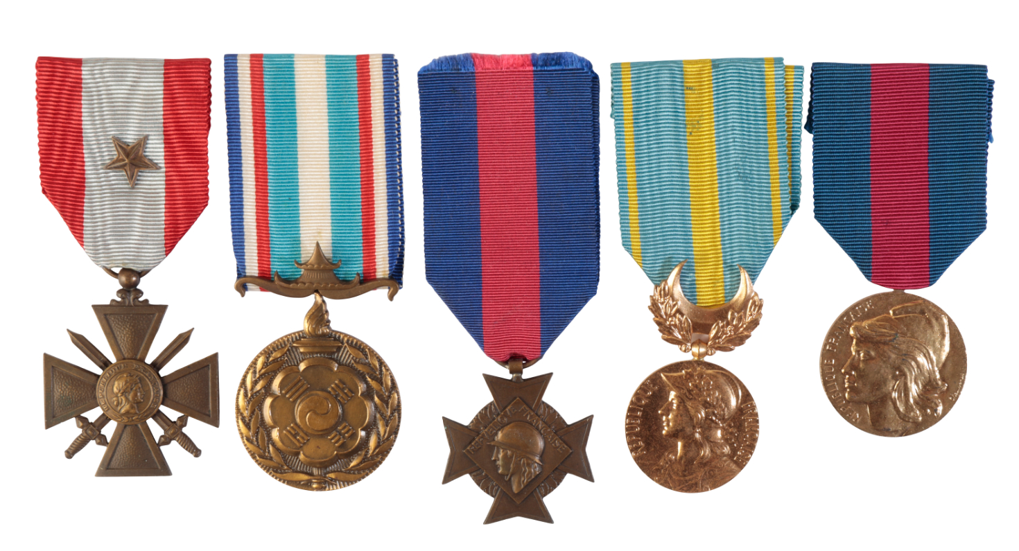 FRANCE: KOREA AND LATER MEDALS