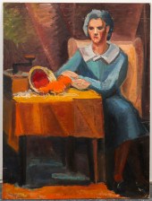 FRANCES PESTOW "WOMAN AT TABLE