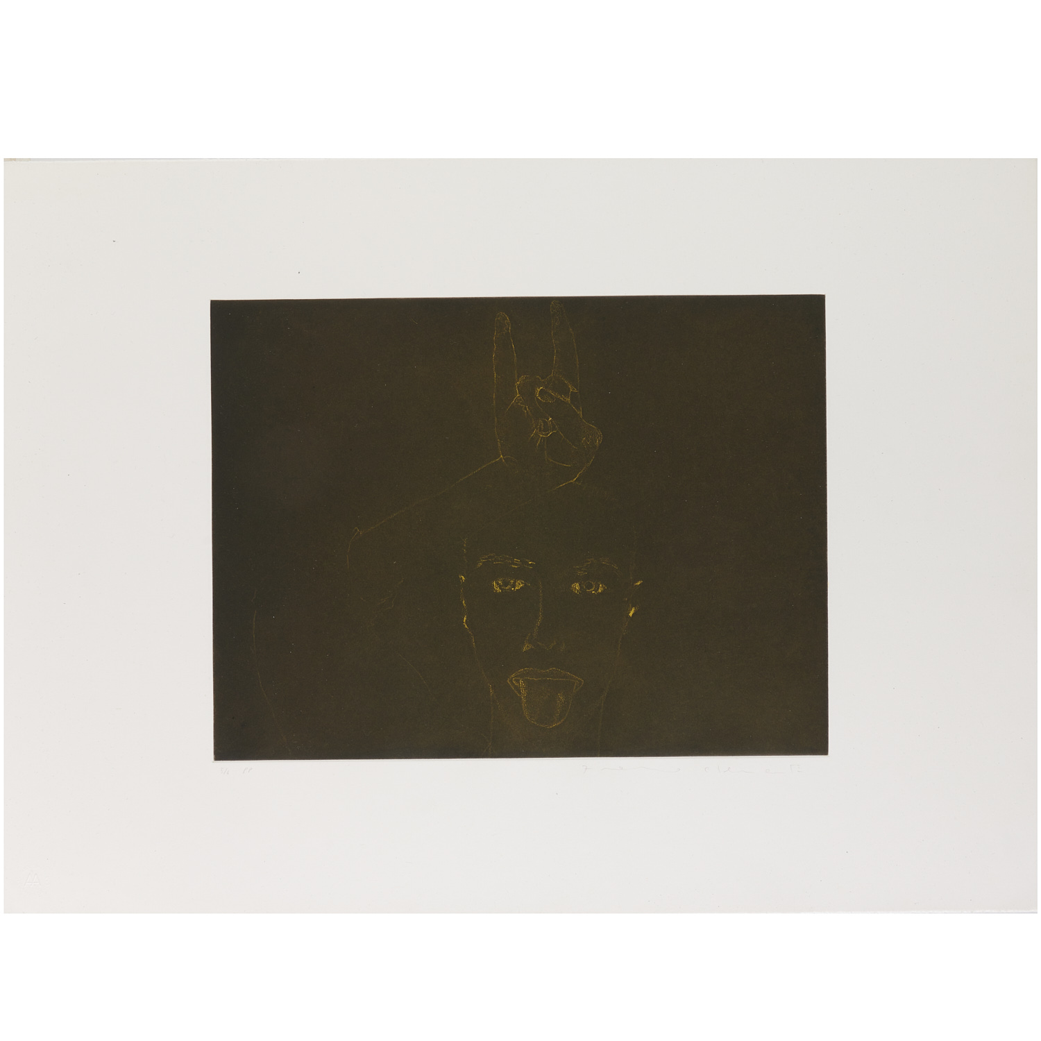 FRANCESCO CLEMENTE, ETCHING,