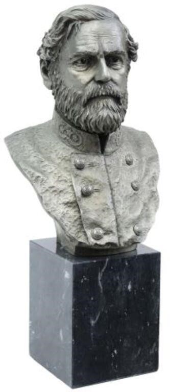 FRANCIS BARNUM PEWTER BUST OF