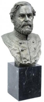 FRANCIS BARNUM PEWTER BUST OF