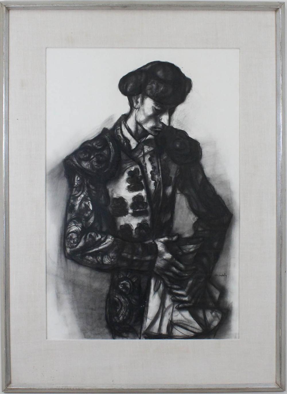 FRANCIS DE ERDELY CHARCOAL ON