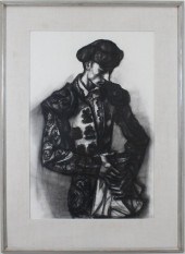 FRANCIS DE ERDELY CHARCOAL ON