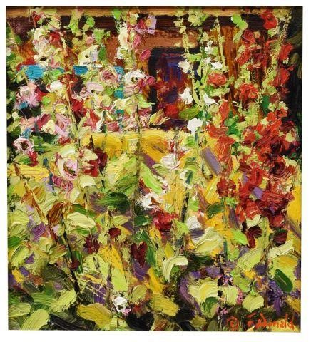 FRANCIS DONALD (B.1947), "HOLLYHOCK
