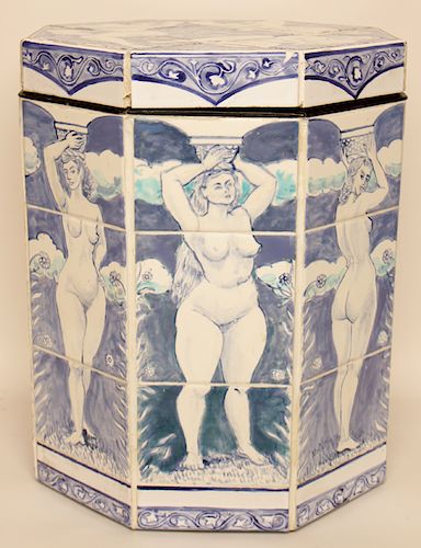 FRANCIS MCCARTHY PAINTED CERAMIC