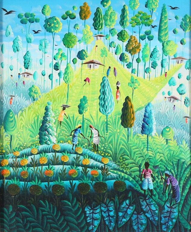 FRANCIS PARAISON HAITIAN OIL ON