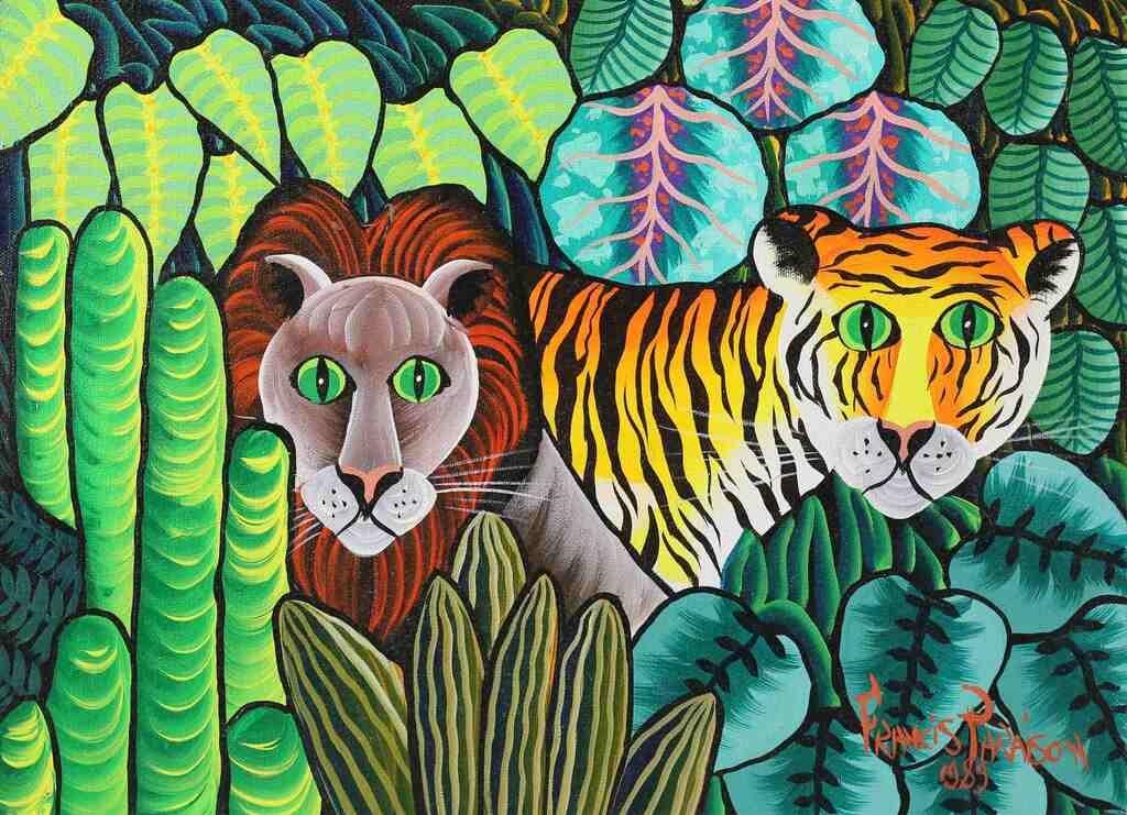FRANCIS PARAISON HAITIAN OIL ON