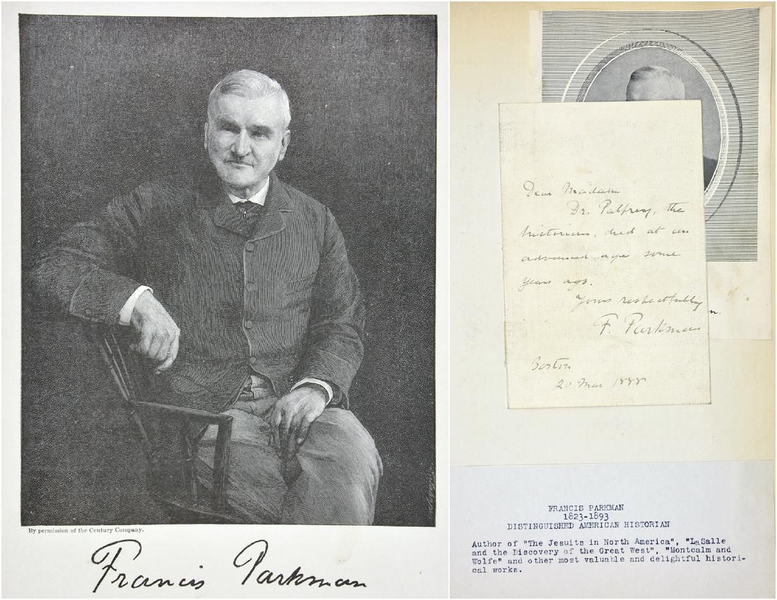 FRANCIS PARKMAN HANDWRITTEN