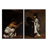 FRANCISCO BENITEZ, PAIR OF PAI