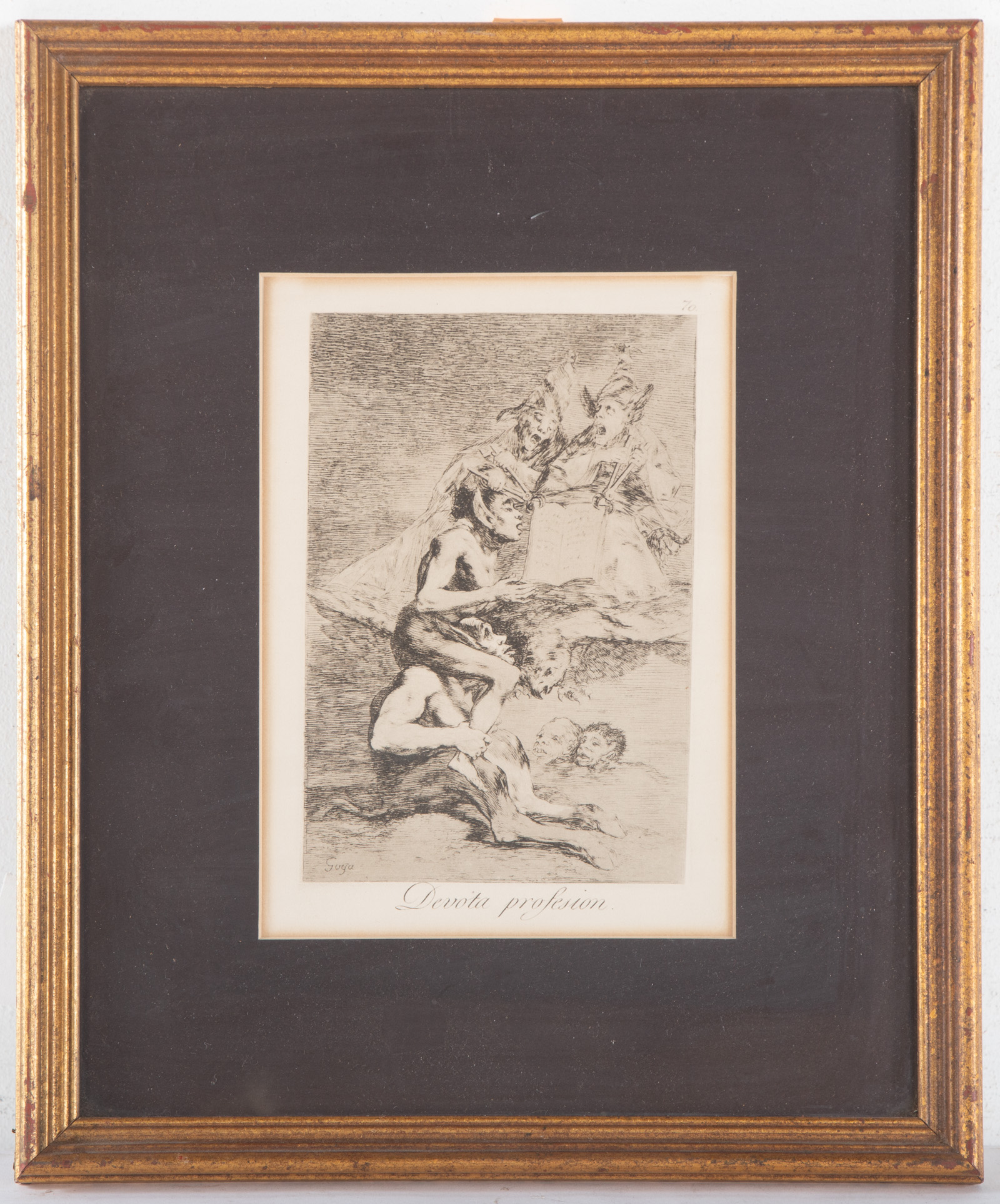 FRANCISCO DE GOYA. "DEVOTA