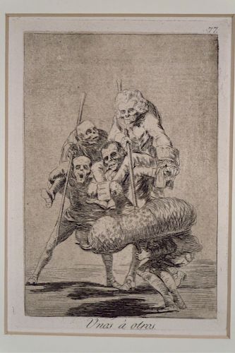 FRANCISCO GOYA, 1746-1828, UNOS A