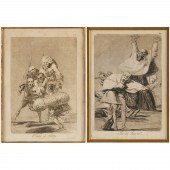 FRANCISCO GOYA, (2) ETCHINGS F