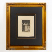 FRANCISCO GOYA ETCHING FROM LO