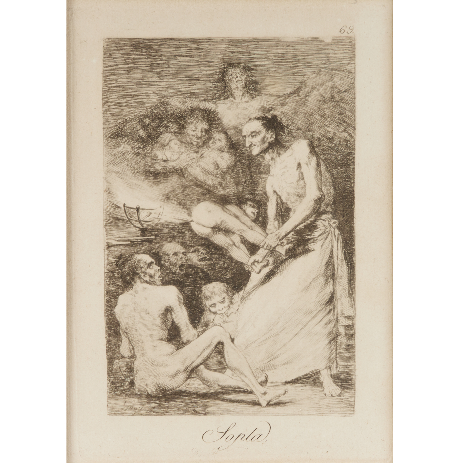 FRANCISCO GOYA, ETCHING FROM "LOS