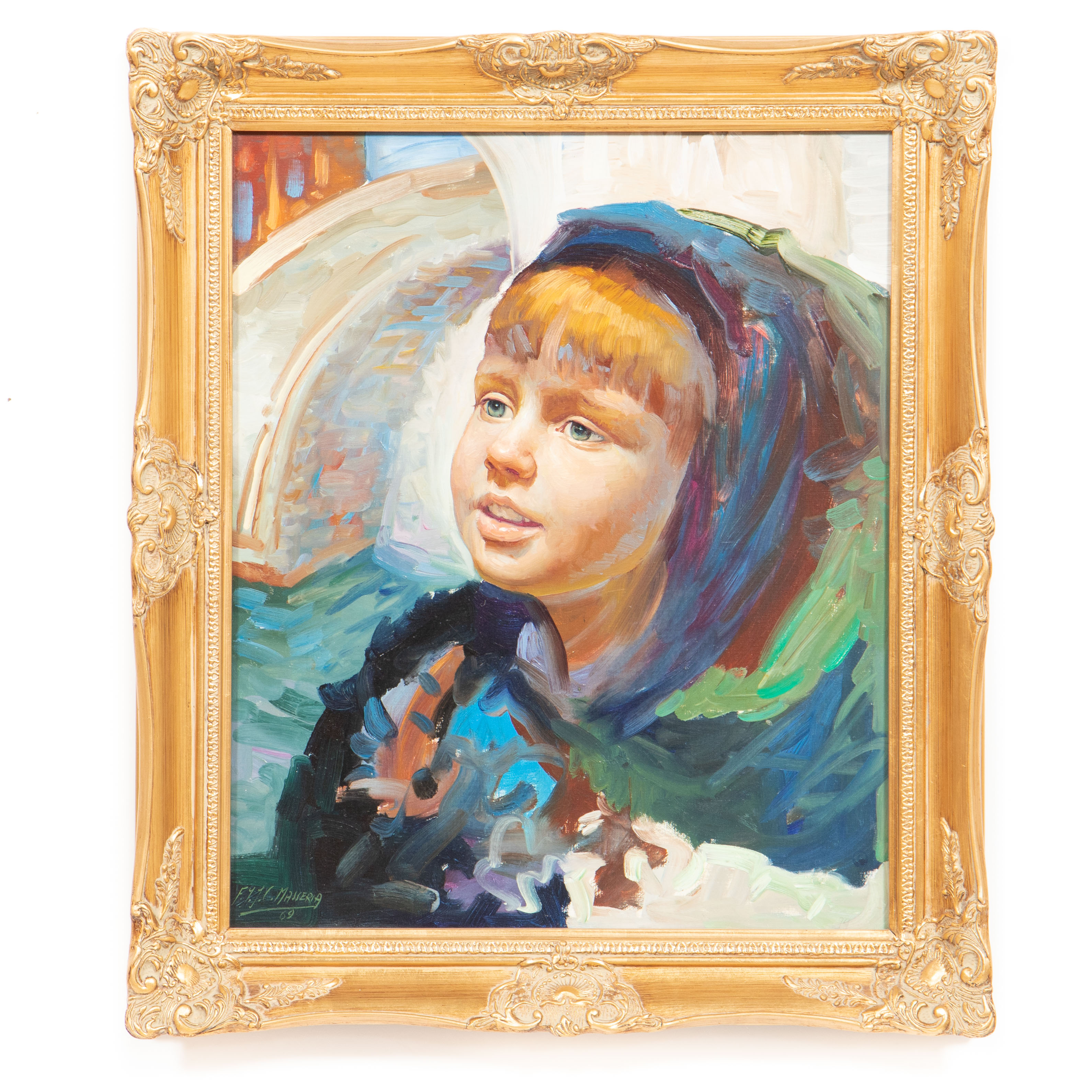 FRANCISCO MASSERIA, PORTRAIT, OIL