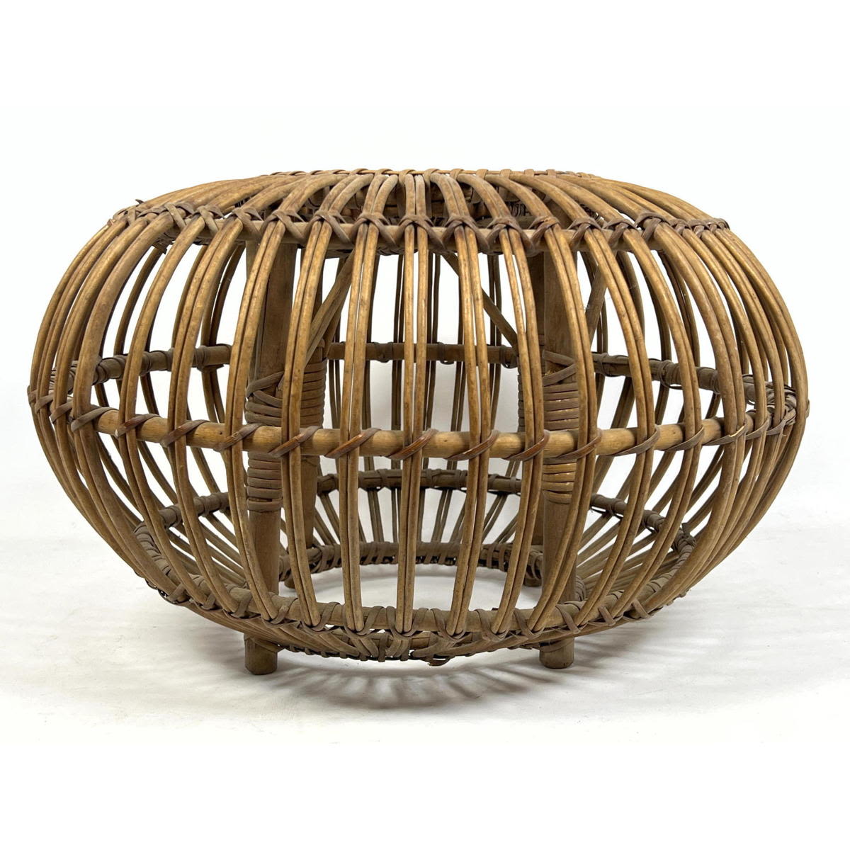 Franco Albini Woven Rattan Round