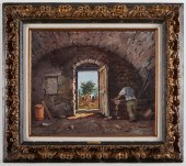 FRANCO COLELLA PAINTING OF A W
