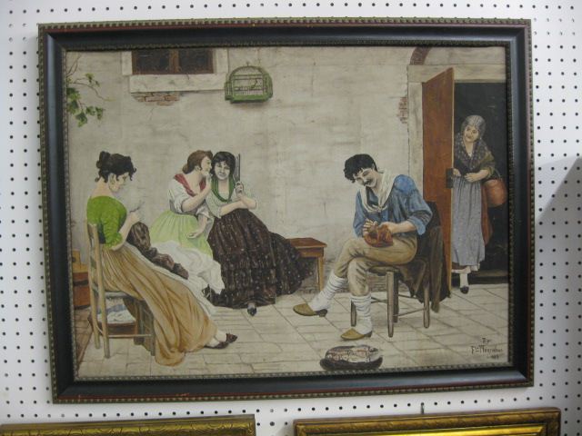 Franco Martinelli oil flirting