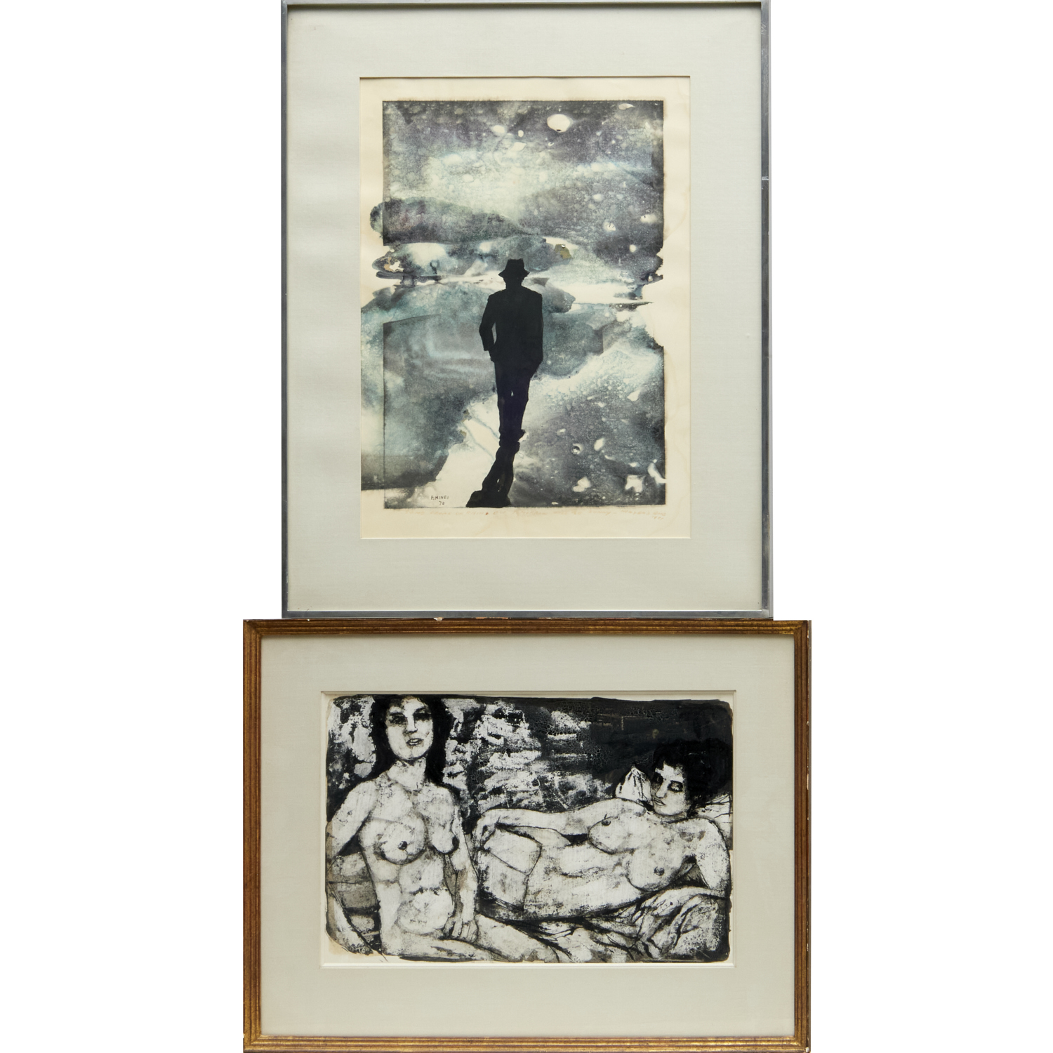 FRANCO MINEI, (2) WORKS ON PAPER