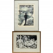 FRANCO MINEI, (2) WORKS ON PAP