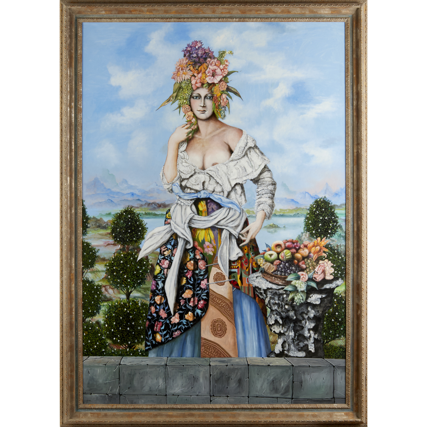 FRANCO MINEI, LARGE SCALE OIL ON