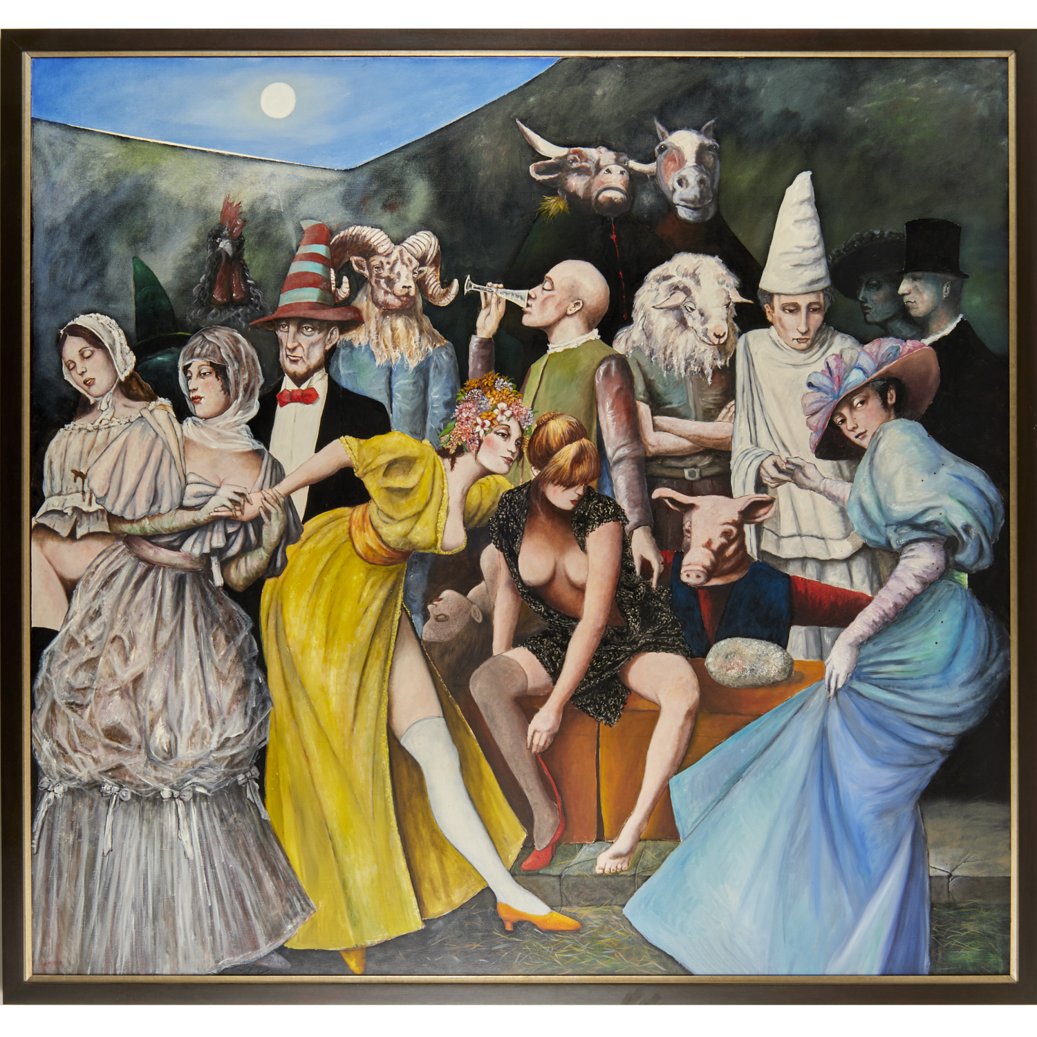 FRANCO MINEI, LARGE SCALE OIL ON