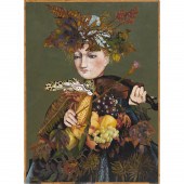 FRANCO MINEI, OIL ON WOOD PANE
