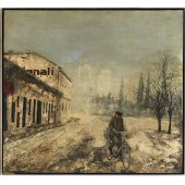 FRANCO MINEI, OIL ON WOOD PANE