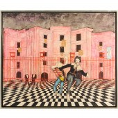 FRANCO MINEI, SURREAL OIL ON P