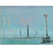 FRANCO MINEI, TEMPERA ON BOARD