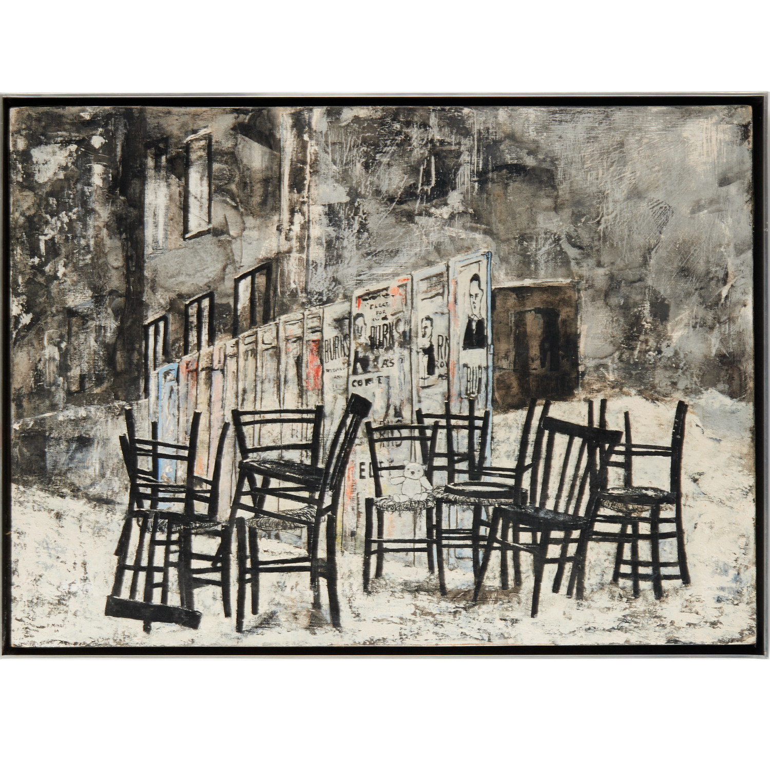 FRANCO MINEI, TEMPERA ON PANEL,