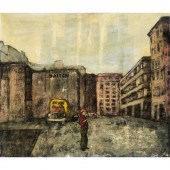FRANCO MINEI, TEMPERA ON PANEL