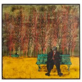 FRANCO MINEI, TEMPERA ON PANEL