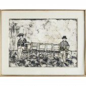 FRANCO MINEI, TEMPERA ON PAPER