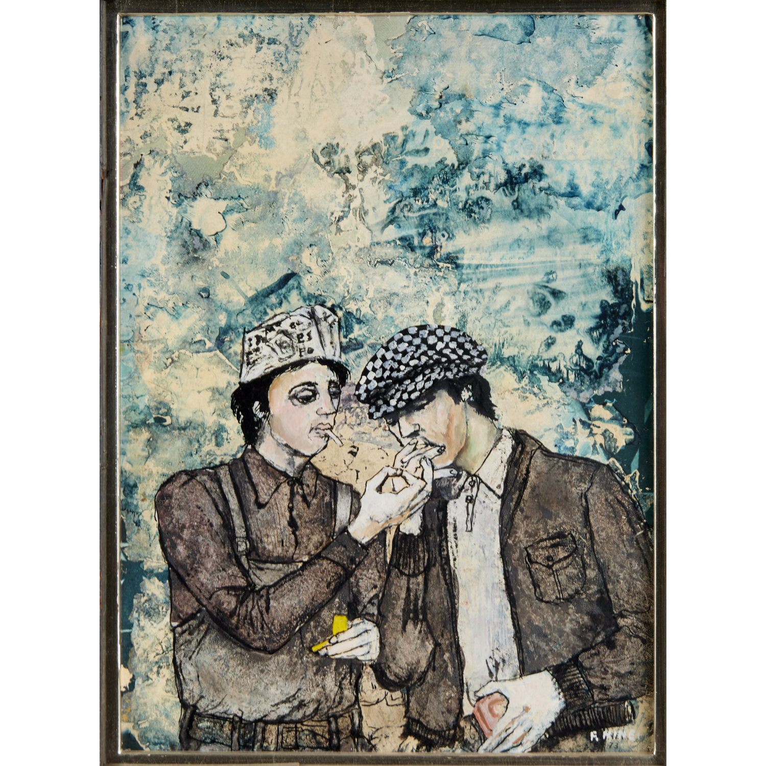 FRANCO MINEI, TEMPERA ON WOOD