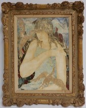 FRANCOIS BOERI, GIRL W BIRDS,