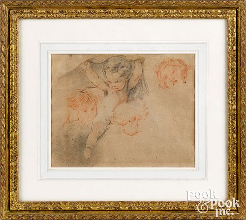 FRANçOIS BOUCHER SKETCH OF
