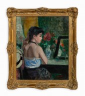 FRANCOIS GALL OIL ON CANVAS "W