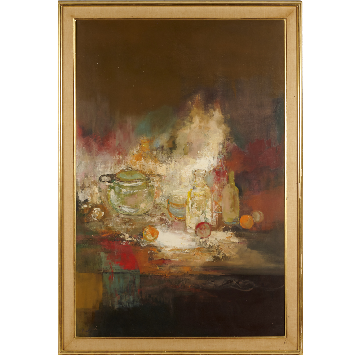 FRANCOIS HEAULME, LARGE OIL ON