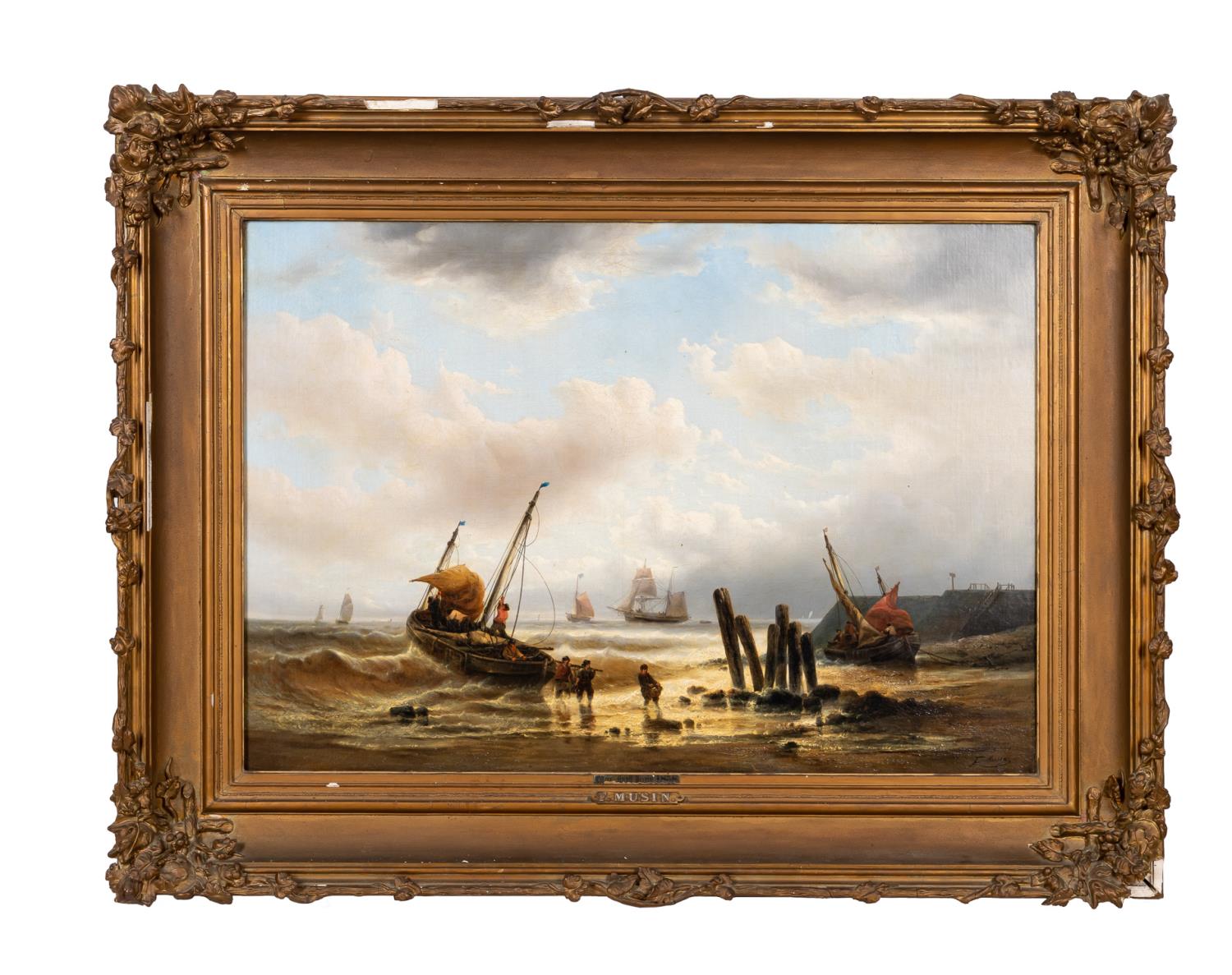 FRANCOIS MUSIN, "FIGURAL MARINE