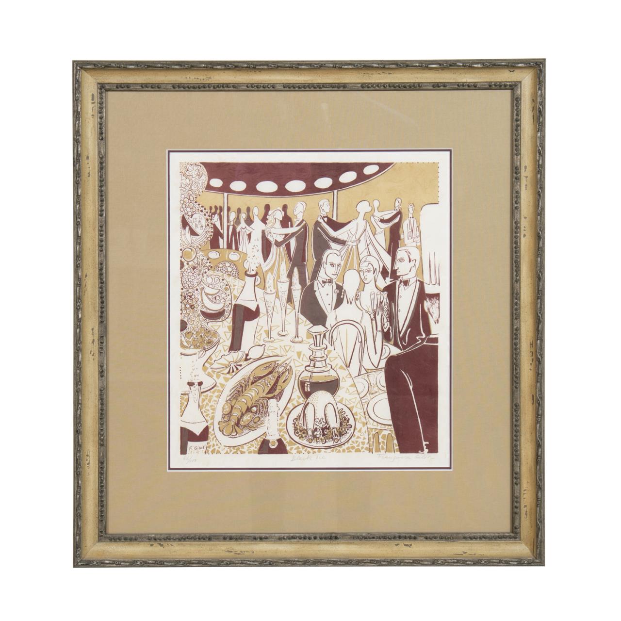 FRANCOISE GILOT, "BLACK TIE"
