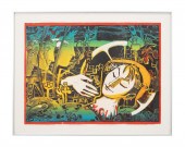 FRANCOISE GILOT LITHOGRAPH 'LA