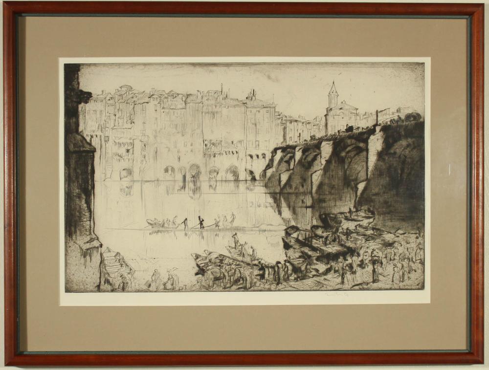 FRANK BRANGWYN ETCHING AND