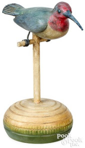 FRANK FINNEY CARVED AND PAINTE
