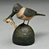 Frank Finney carving, carved a