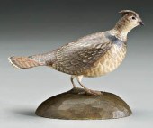 Frank Finney carving, ruffed g