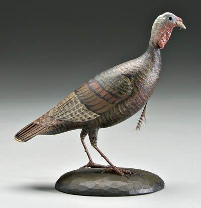 Frank Finney carving turkey, carved