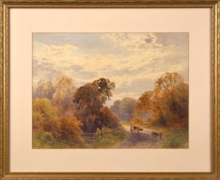 Frank Gresley watercolor on