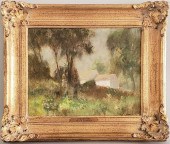 FRANK HANDLEN OIL ON BOARD, "S