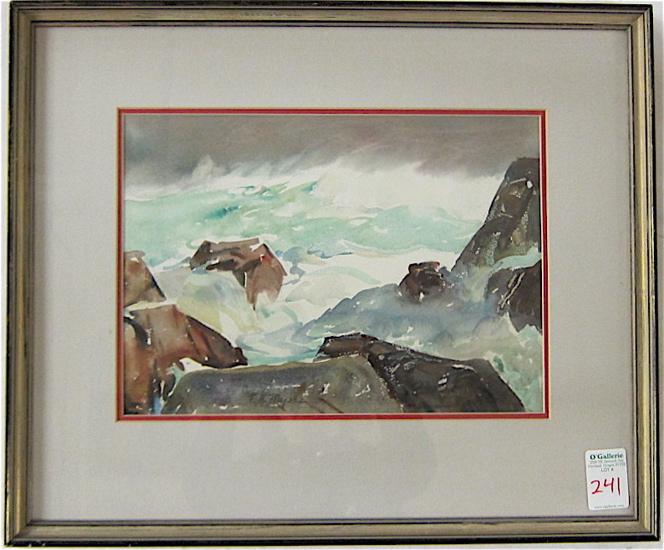 FRANK HARMON MYERS WATERCOLOR ON